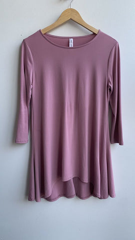 Pre-Owned Zenana Outfitters Dusty Pink Long Sleeve Tunic - Size Small