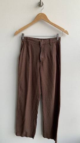 Pre-Owned Rhythm Brown Wide Leg Pants - Size 2