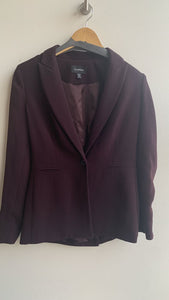 Pre-Owned Le Chateau Maroon Blazer - Size X-Small