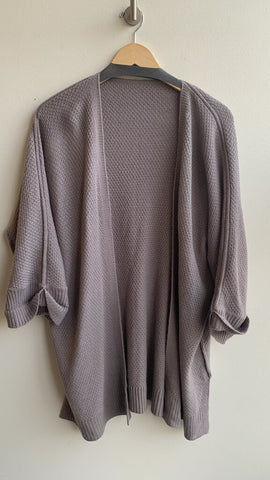 Pre-Owned Cupshe Purple Knit Cardigan - Size Small