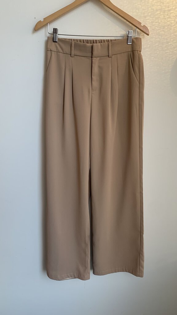 Pre-Owned Daisy Grace Tan Wide Leg Tailored Pants - Size Medium