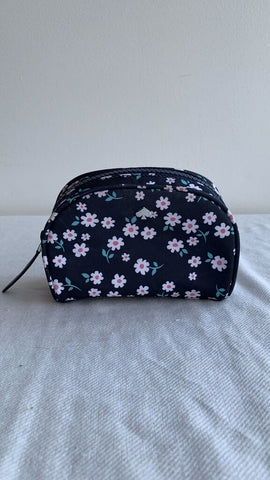 Pre-Owned Kate Spade Navy Floral Mini Toiletry Bag