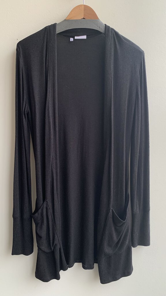 Pre-Owned Prahsik Black Long Cardigan - Size Small