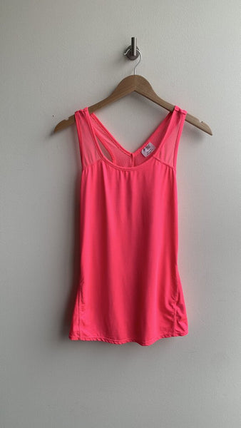 Pre-Owned Danskin Neon Pink Racerback Tank - Size Large