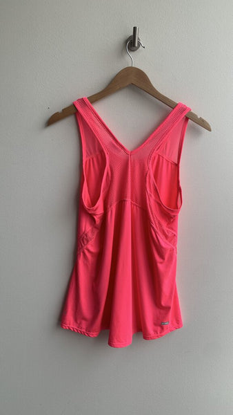 Pre-Owned Danskin Neon Pink Racerback Tank - Size Large