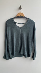 Pre-Owned Gentle Fawn Seafoam V-Neck Knit Sweater - Size X-Small