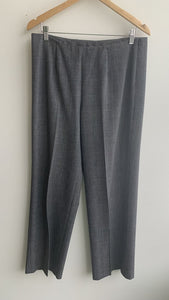 Pre-Owned Cleo Black/White Houndstooth Check Trousers - Size 12 Petite