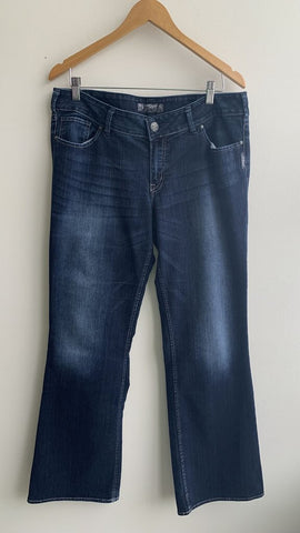 Pre-Owned Silver Dark Wash 'Suki' Jeans - Size 34