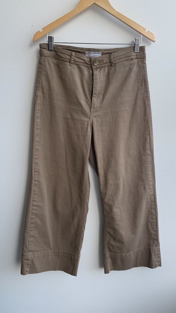 Pre-Owned Everland Brown Wide Leg Pants - Size 8