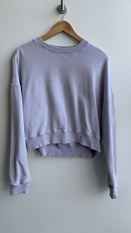 Pre-Owned Dynmaite Lilac Cropped Sweatshirt - Size Large