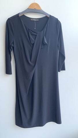 Pre-Owned Picadilly Black Crossover Chest 3/4 Sleeve Dress - Size Medium