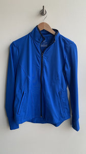 Pre-Owned Talbots Blue Zip Front Athletic Jacket - Size Small