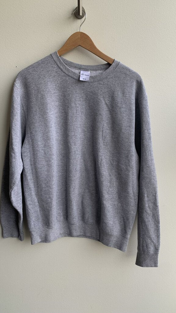 Pre-Owned ATC Grey 'Not In the Mood' Back Graphic Crewneck Sweatshirt - Size Medium