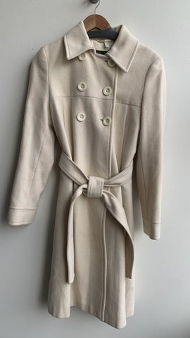 Pre-Owned Mexx Cream Trench Coat- Size 10