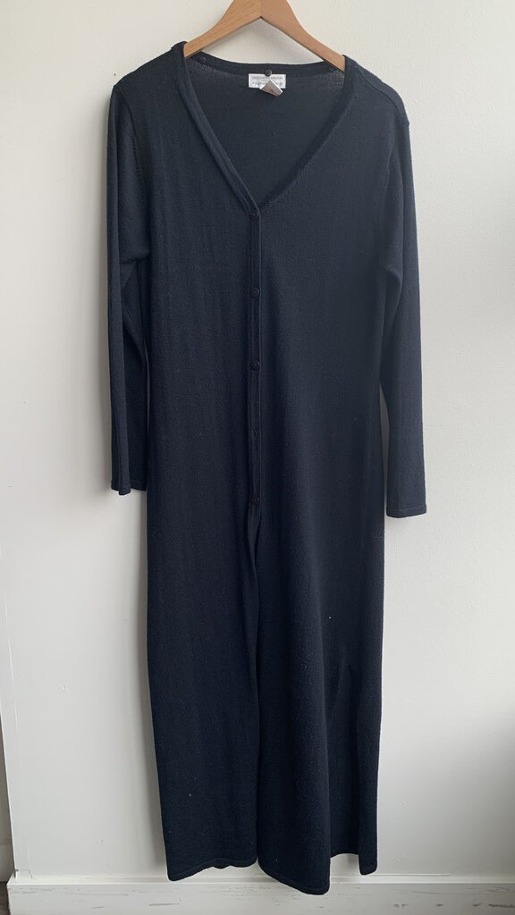 Pre-Owned Beechers Brook Black Longline Cardigan- Size Medium