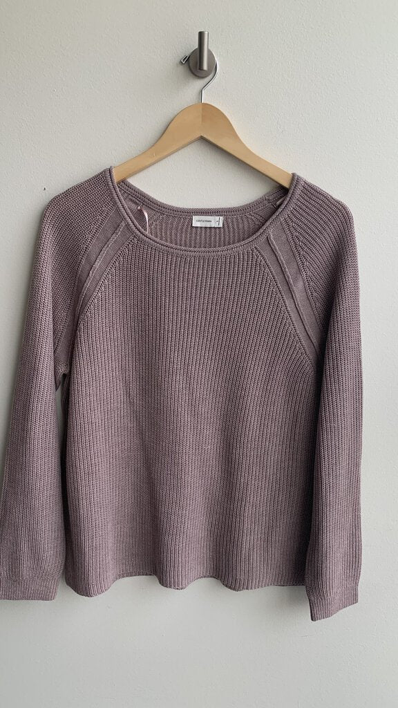 Pre-Owned Gentle Fawn Mauve Knit Side Slit Sweater - Size Small