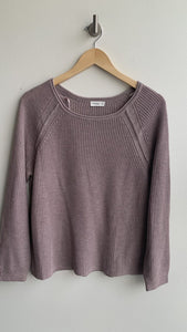 Pre-Owned Gentle Fawn Mauve Knit Side Slit Sweater - Size Small