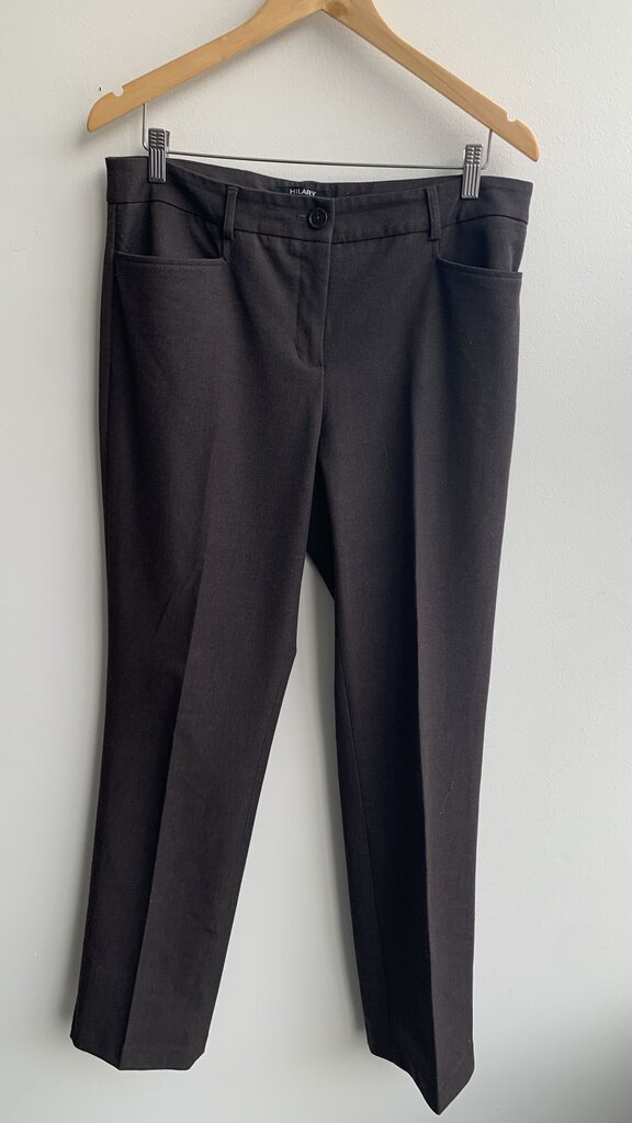 Pre-Owned Hilary Radley Brown Straight Leg Trousers - Size 10