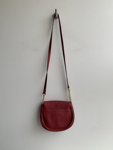 Pre-Owned Aldo Red Small Crossbody with Tassels