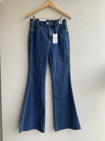 Pre-Owned Judy Blue Mid-Blue 'Sabrina' Flared Denim (NWT)- Size 29