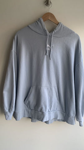 Pre-Owned Puma Light Blue Kangaroo Pocket Sweater- Size X-Large