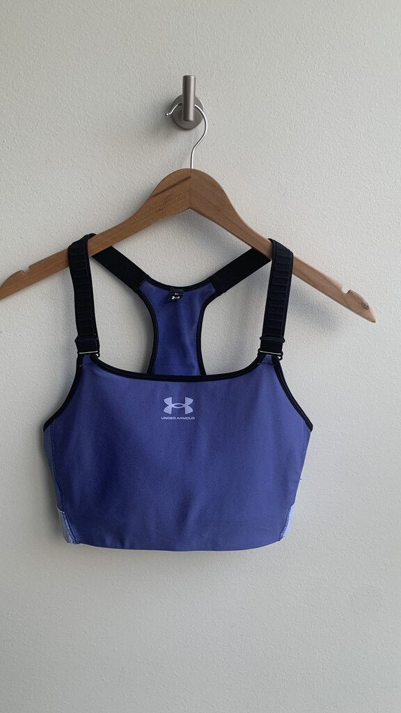 Pre-Owned Under Armour Blue Sports Bra- Size Large