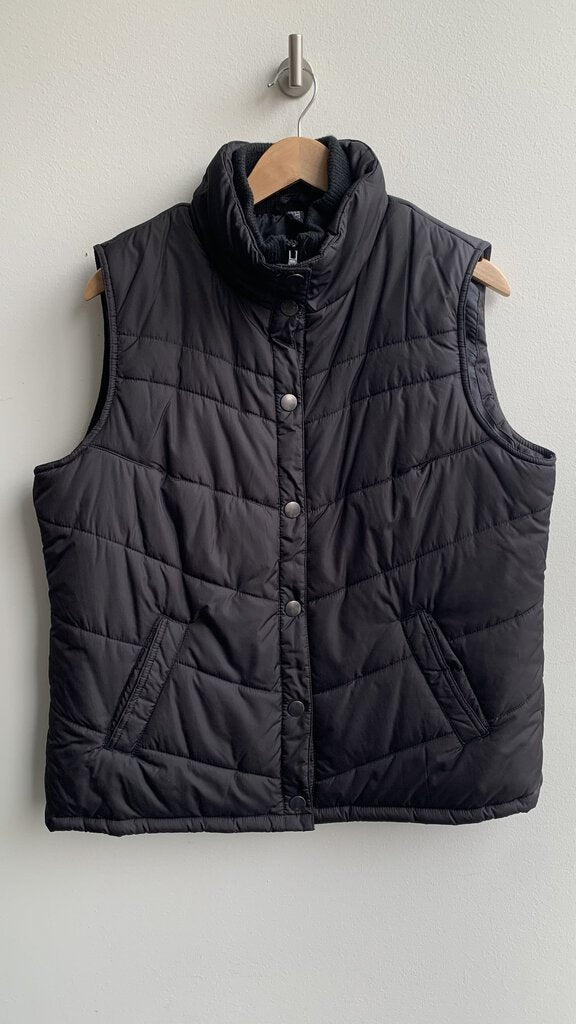 Pre-Owned Foot Locker Black Women's Puffer Vest- Size X-Large