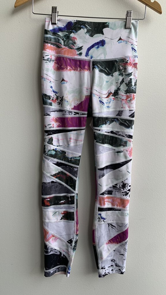 Pre-Owned Lululemon Marble Print Leggings - Size X-Small (Estimated)