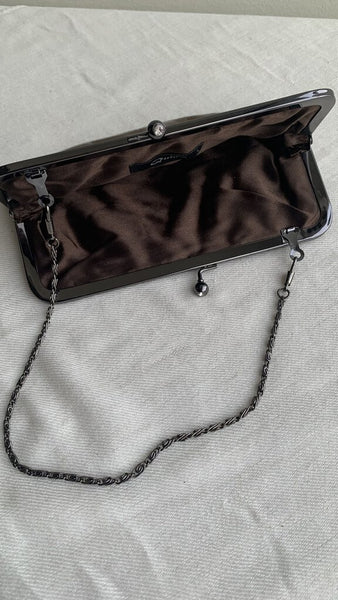 Pre-Owned Quin's Gold Gathered Clutch