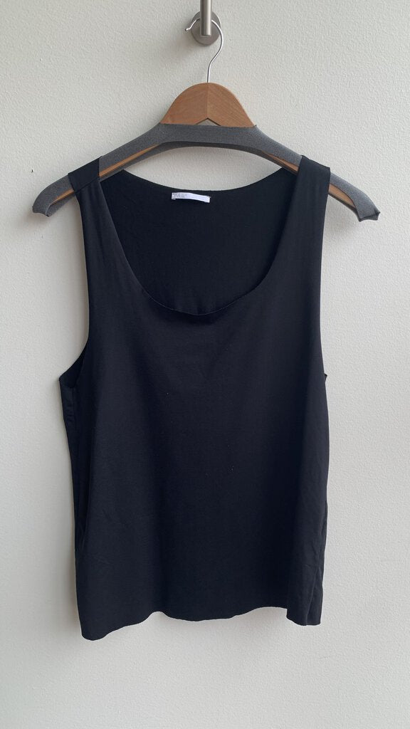 Pre-Owned Zara Black Oversized Stretch Tank - Size Medium