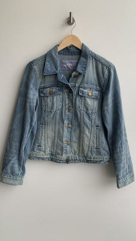 Pre-Owned Gap Light Wash Denim Jacket- Size Large