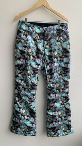 Pre-Owned Under Armour Blue/Green Snow Pants- Size Medium