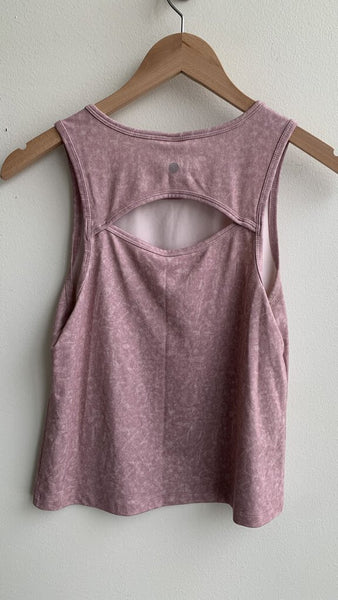 Pre-Owned Pink Cropped Tank Top- Size X-Small