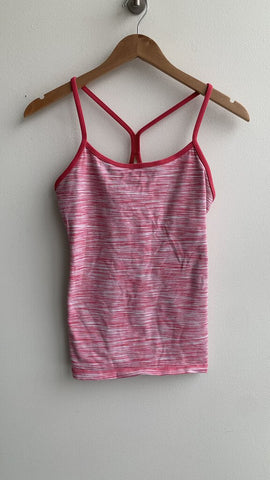 Pre-Owned Lululemon Pink Built in Bra Tank Top- Size 8