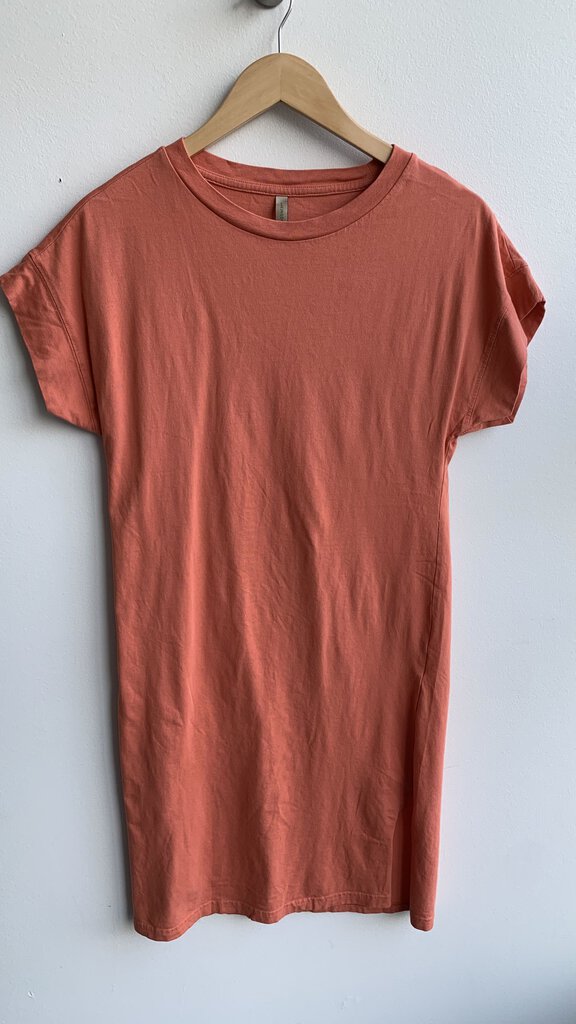 Pre-Owned Soyaconcept Orange T-Shirt Dress- Size X-Small