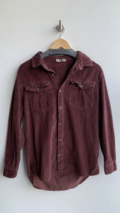 Pre-Owned Roxy Brown Corduroy Shacket- Size Small