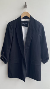 Pre-Owned Jules & Leopold Black 3/4 Sleeve Blazer- Size Small