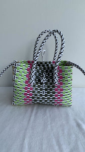 Pre-Owned Multi Coloured Plastic Woven Rectangle Purse