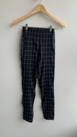 Pre-Owned Dynamite Black Plaid Dress Pants- Size X-Small