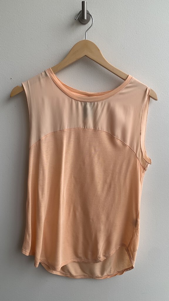 Pre-Owned Calvin Klein Orange Sleeveless Top- Size Medium