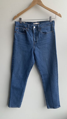 Pre-Owned Levi's Mid-Blue Wedgie Jeans - Size 28