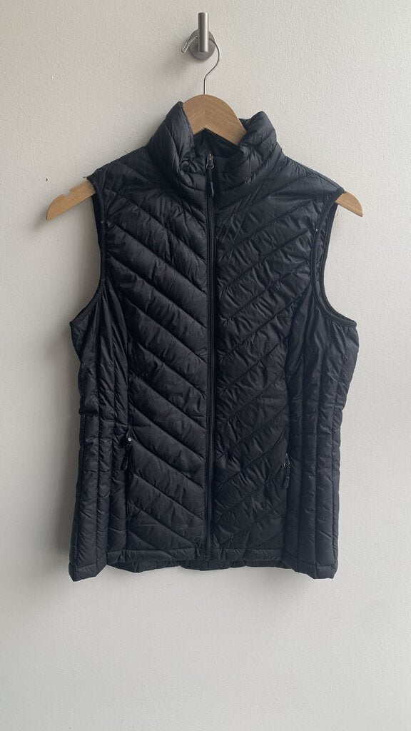 Pre-Owned 32 Degree Black Quilted Vest - Size Small