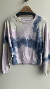 Pre-Owned American Eagle Purple/Blue Tie-Dye Sweatshirt - Size Medium