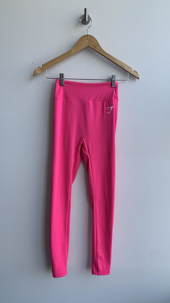 Pre-Owned Gymshark Pink Cinch Back Leggings- Size Small