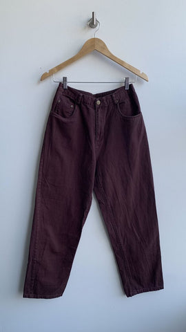 Pre-Owned VI Petites Brown Straight Leg Pants- Size 10