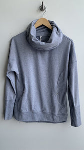 Pre-Owned Lululemon Light Grey Cowl Neck Sweater- Size 6