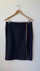 Pre-Owned Lauren Ralph Lauren Dark Denim Pencil Skirt - Size 8