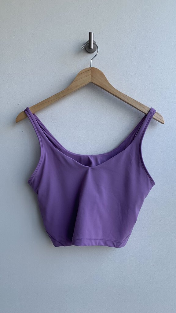 Pre-Owned Lululemon Purple Align V-Neck Sports Bra- Size 12