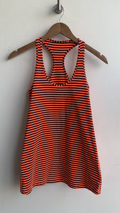 Pre-Owned Lululemon Red/Black Striped Racerback Tank Top- Size Small (Estimated)