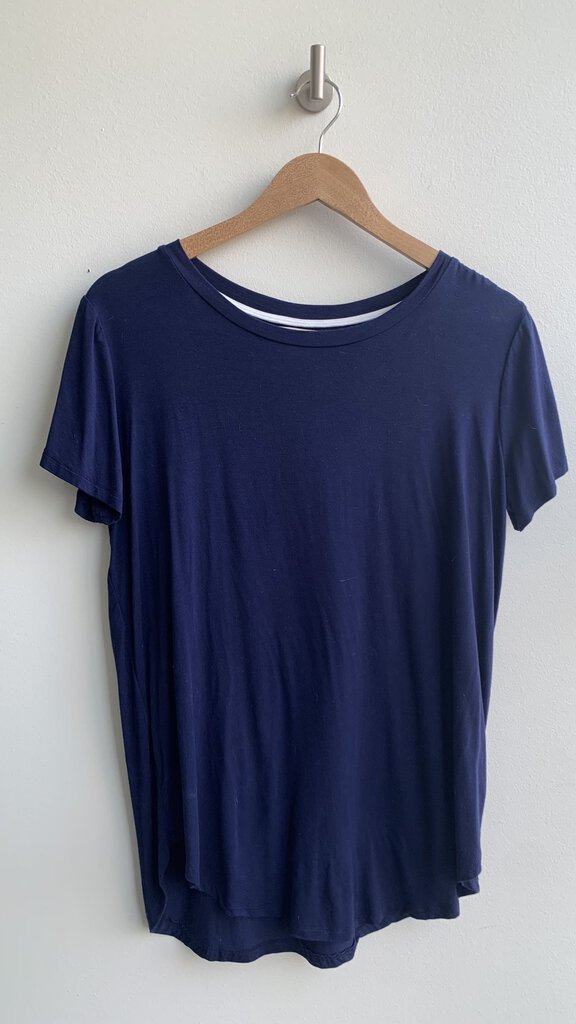 Pre-Owned Jackson Rowe Navy Crewneck Tee - Size Medium